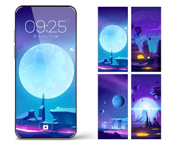 Screen Illustrations, Design